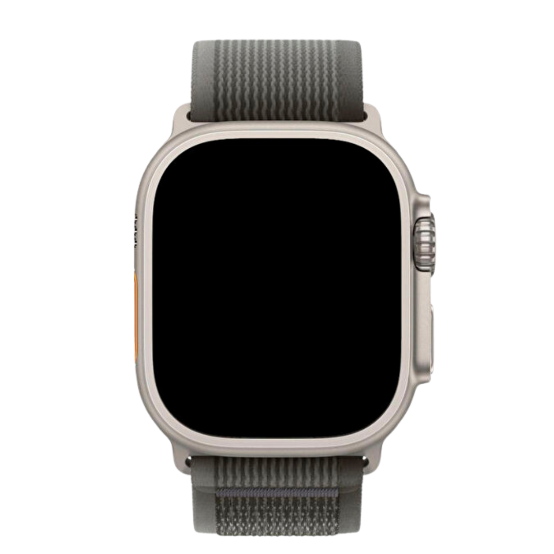 Trail Loop Gri & Turuncu Örgü Dokulu Apple Watch Uyumlu Kordon