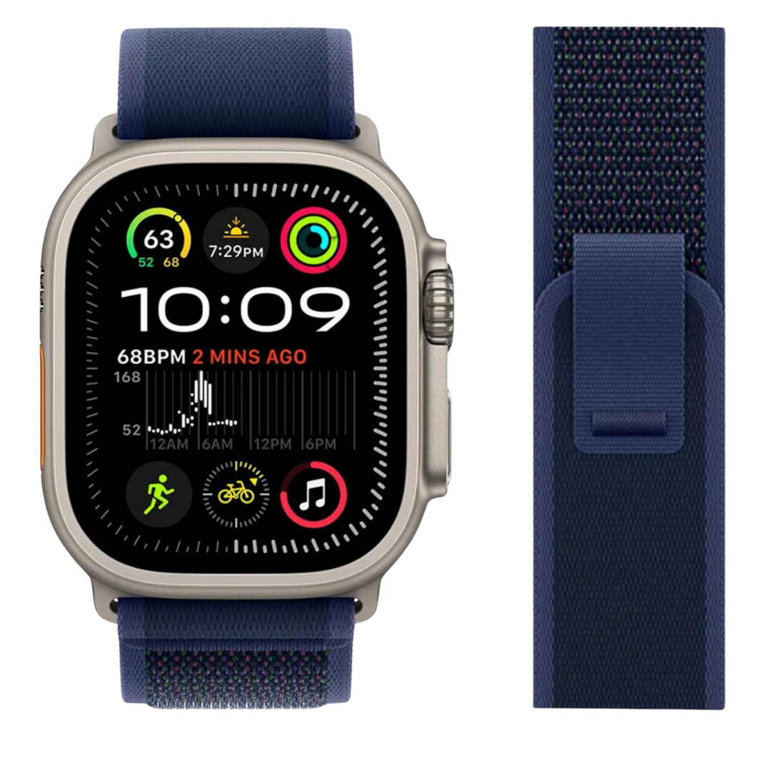 Trail Loop Lacivert Örgü Dokulu Apple Watch Uyumlu Kordon