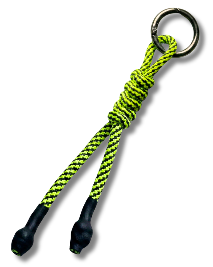 The Thing Paracord Charm Neon Sarı – Dağcılık Paracord Anahtarlık Gümüş Halka Çanta Aksesuarı | KraftCover