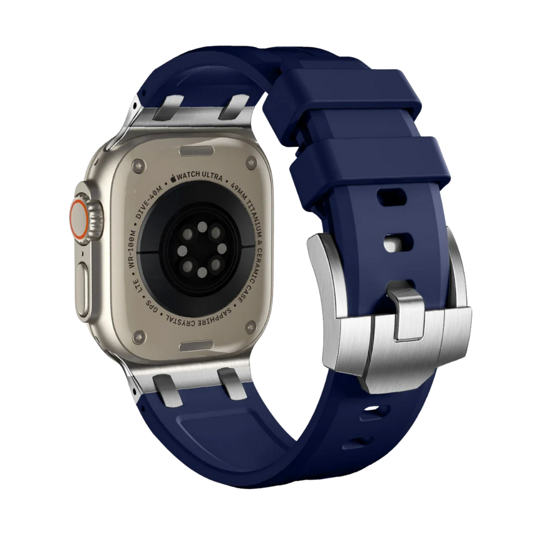 Premium OutDoor Mavi Rubber Apple Watch Uyumlu Kordon