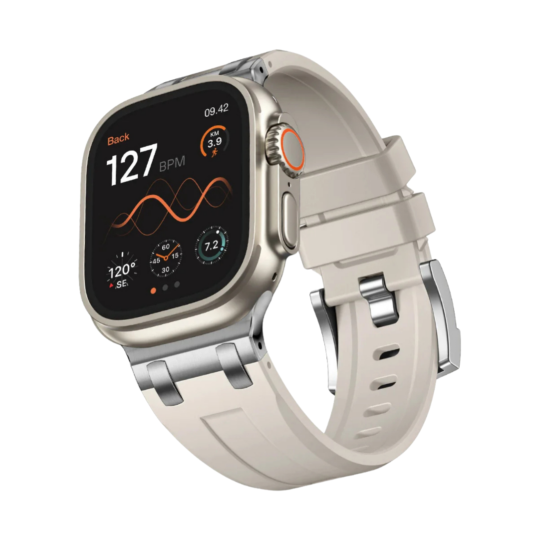 Premium OutDoor StarLight Rubber Apple Watch Uyumlu Kordon
