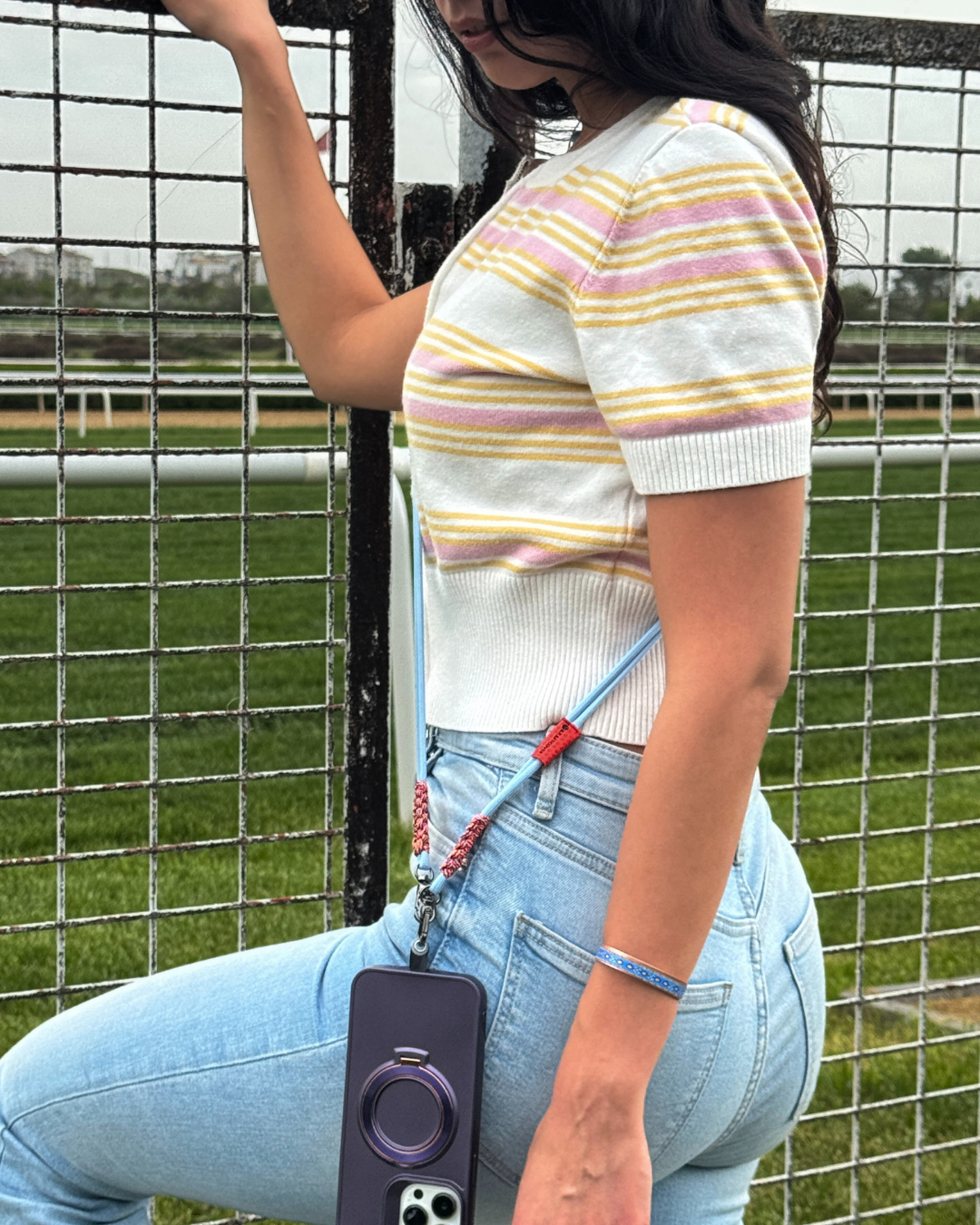 Nomad Line Only Paracord Edition / Çanta & Telefon Askısı (Açık Mavi) - yakın çekim