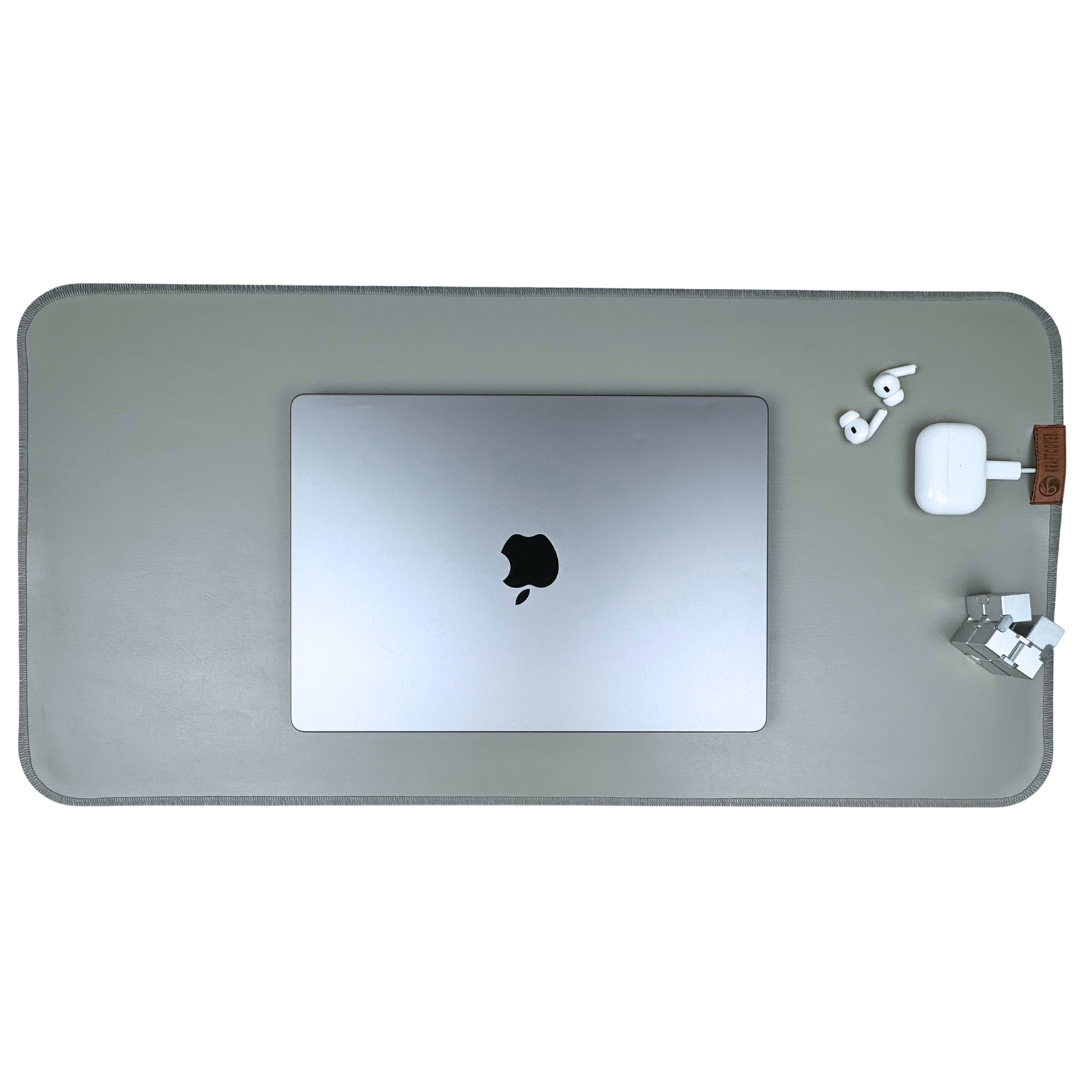 Plumbo Gri Deri Masa Matı