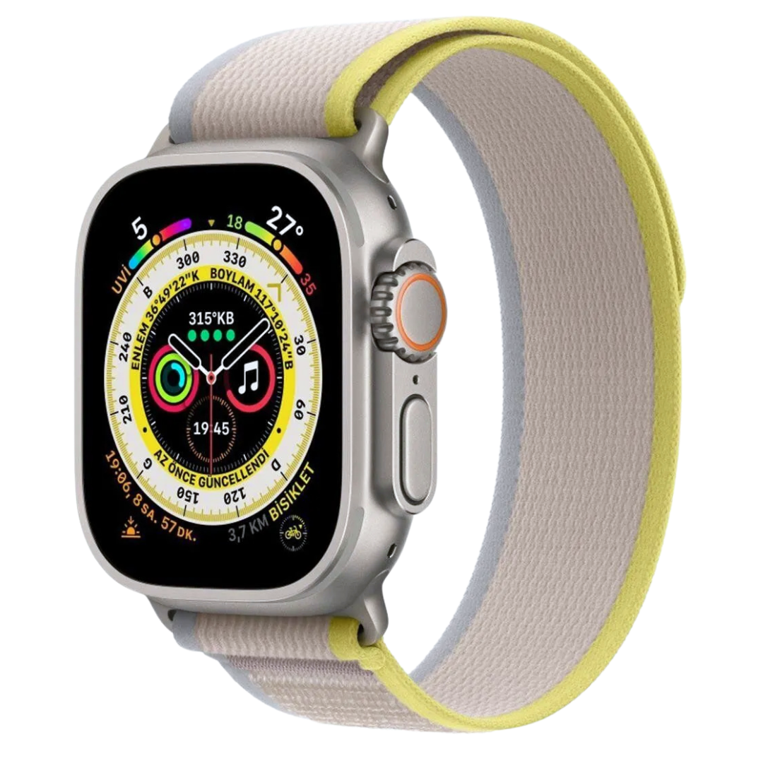 Trail Loop Bej Örgü Dokulu Apple Watch Uyumlu Kordon