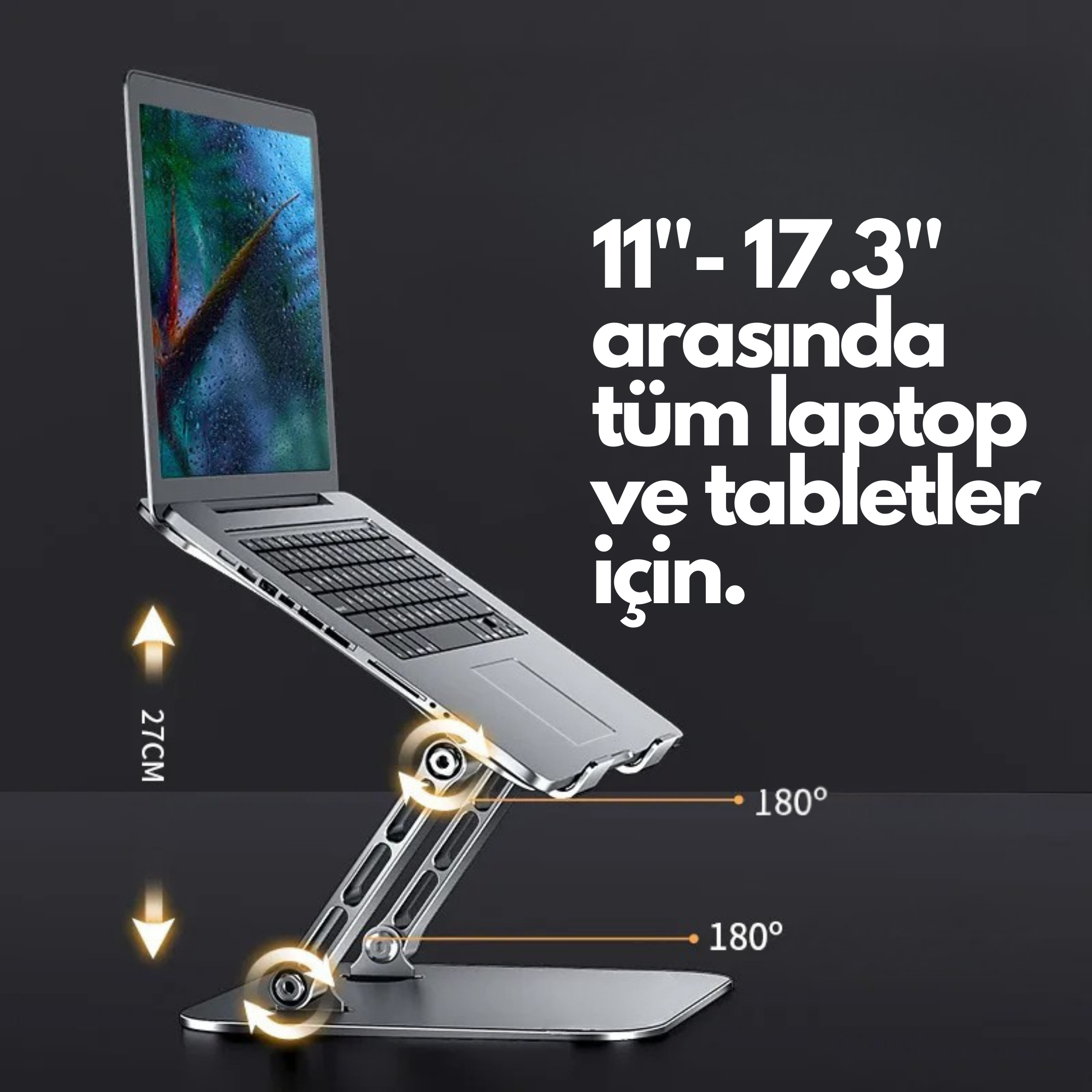 Çift Açılı Laptop Yükseltici Stand