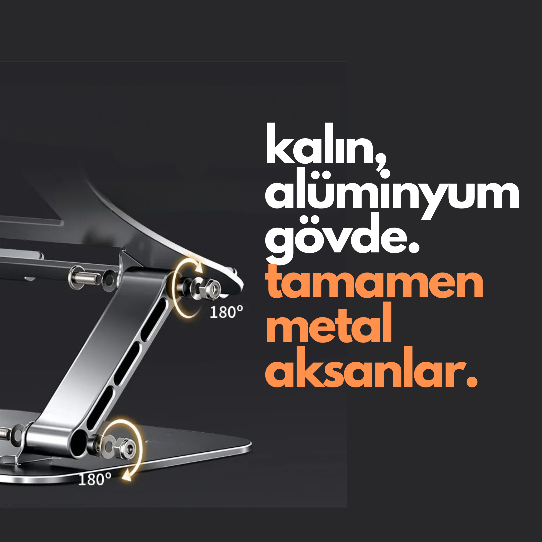 Çift Açılı Laptop Yükseltici Stand