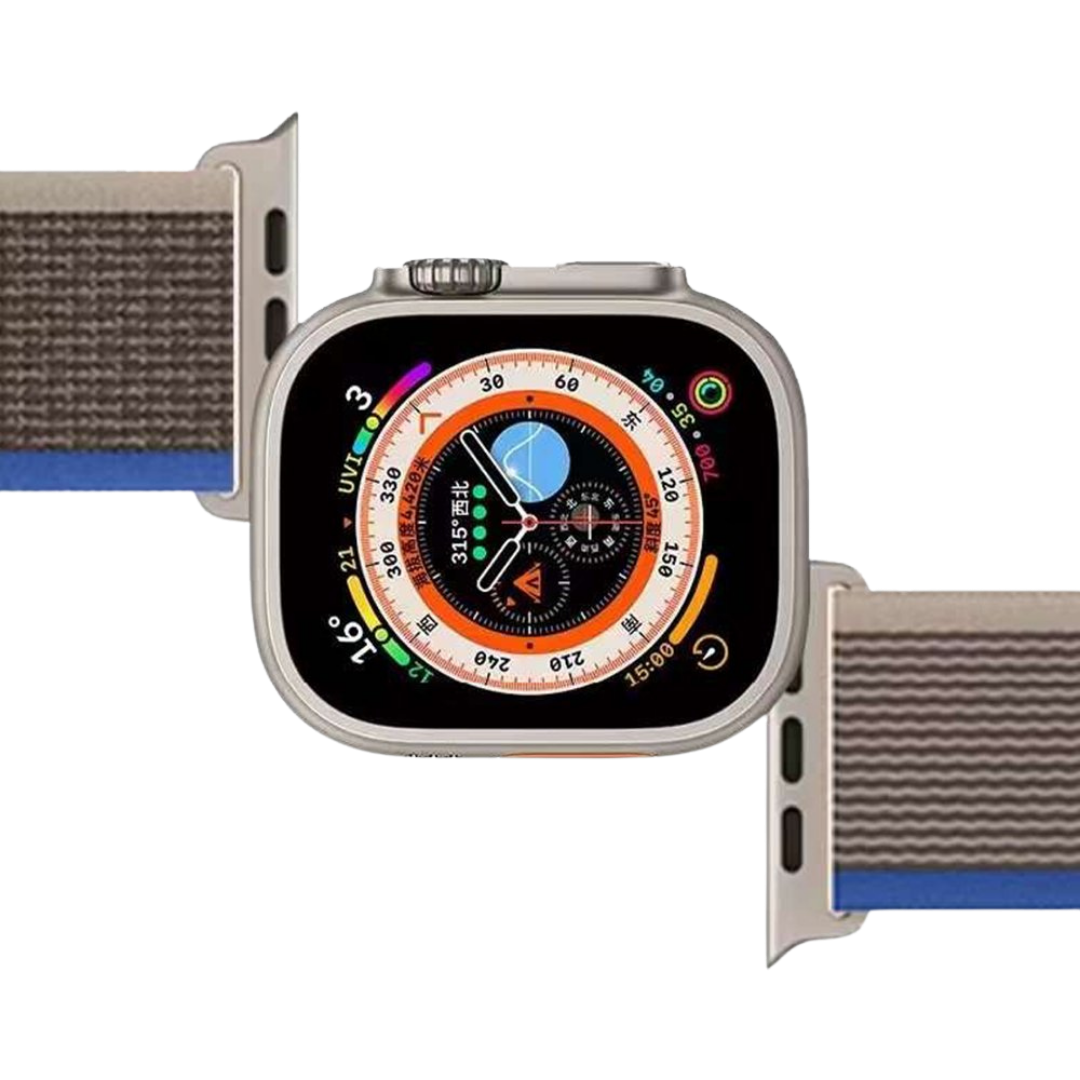 Trail Loop Mavi & Gri Örgü Dokulu Apple Watch Uyumlu Kordon