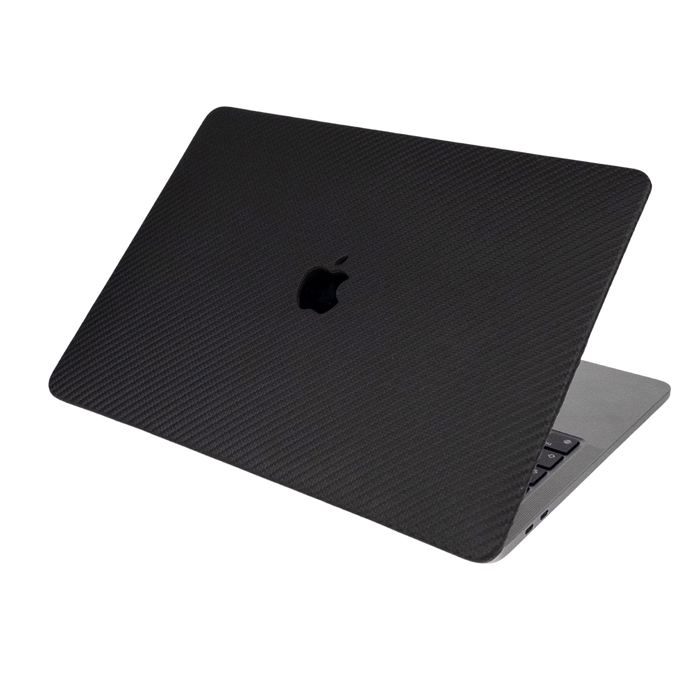 CarbonLeather Siyah Macbook Kılıfı - Ön & Arka Kapak - ürün görseli