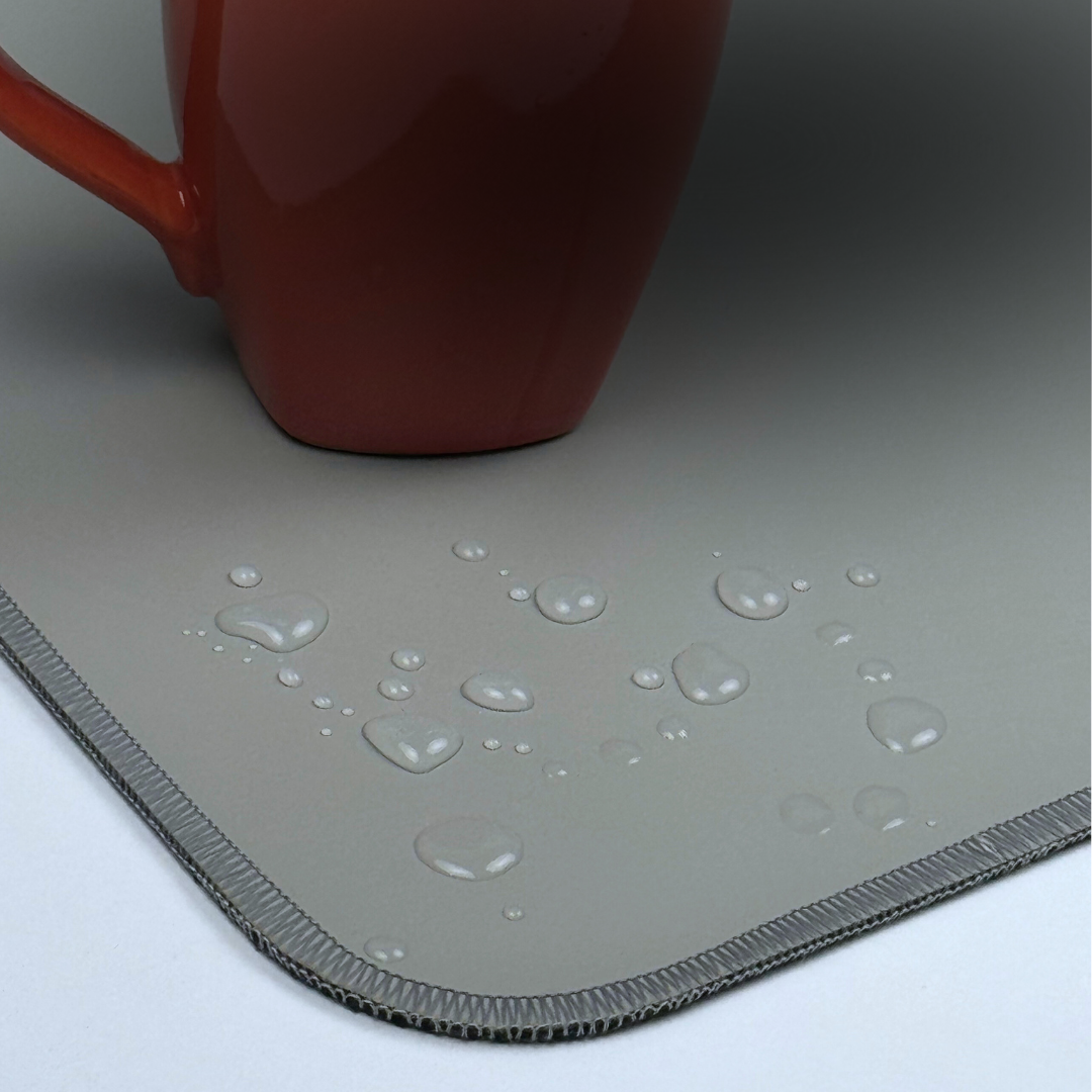 Plumbo Gri Deri Masa Matı