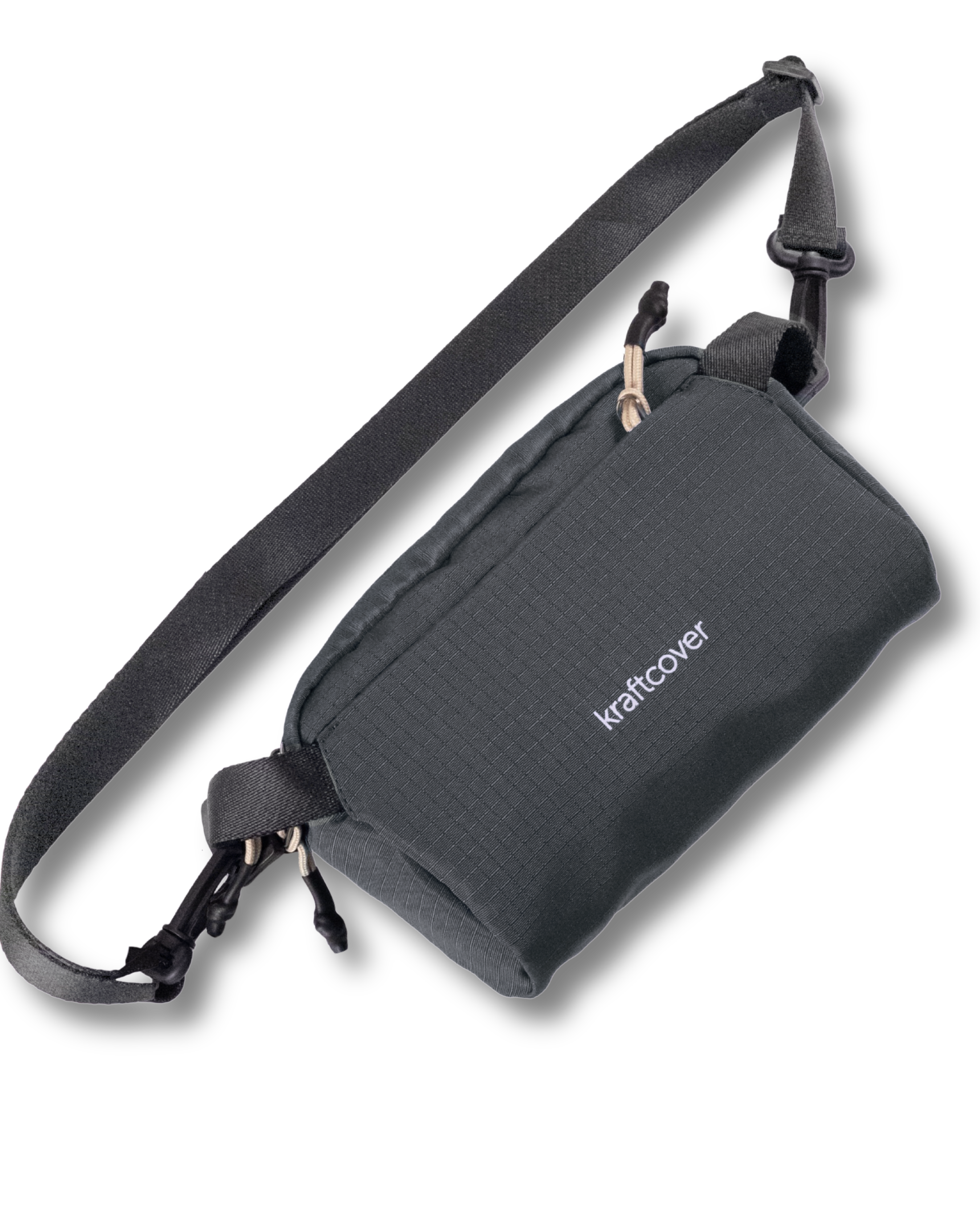 Rove Sling Daily 3L Çapraz Çanta Ash Gri – Su Geçirmez Ripstop Unisex Sling Bag | KraftCover