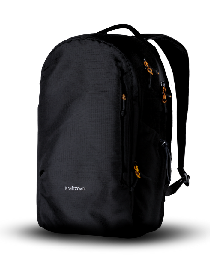 All City BackPack – KraftCover Erkek Sırt Çantası Teknik Şehir Sırt Çantası Siyah