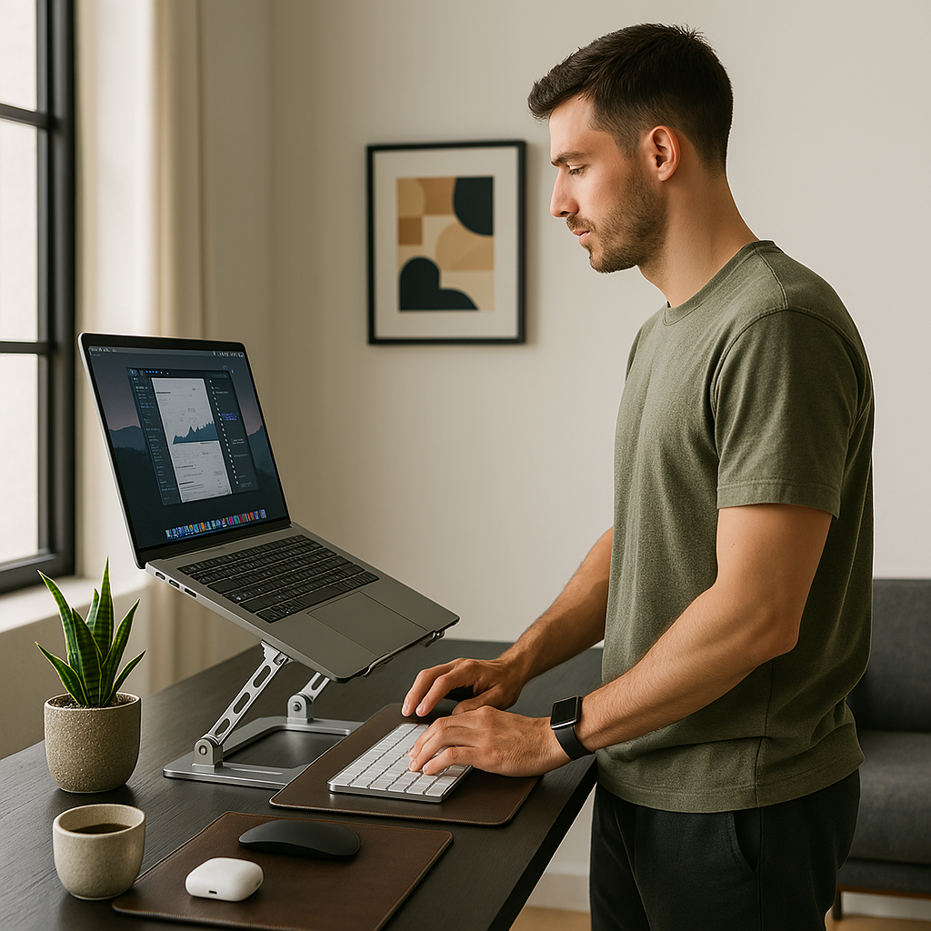 Çift Açılı Laptop Yükseltici Stand