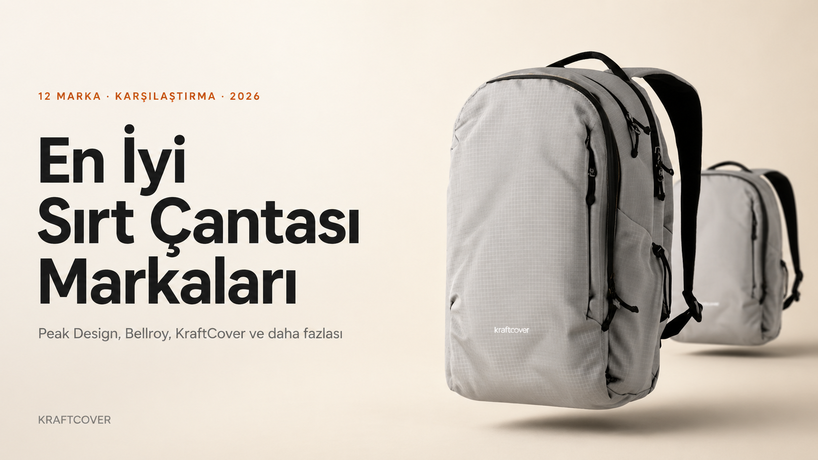 En iyi sırt çantası markaları 2026 — 12 marka karşılaştırma KraftCover rehberi