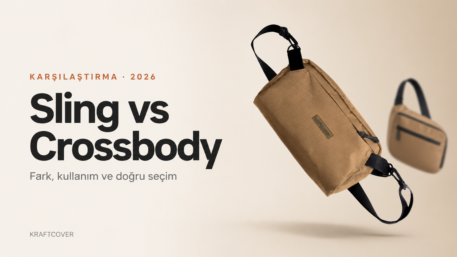 Sling vs crossbody fark — KraftCover Rove Sling karşılaştırma rehberi