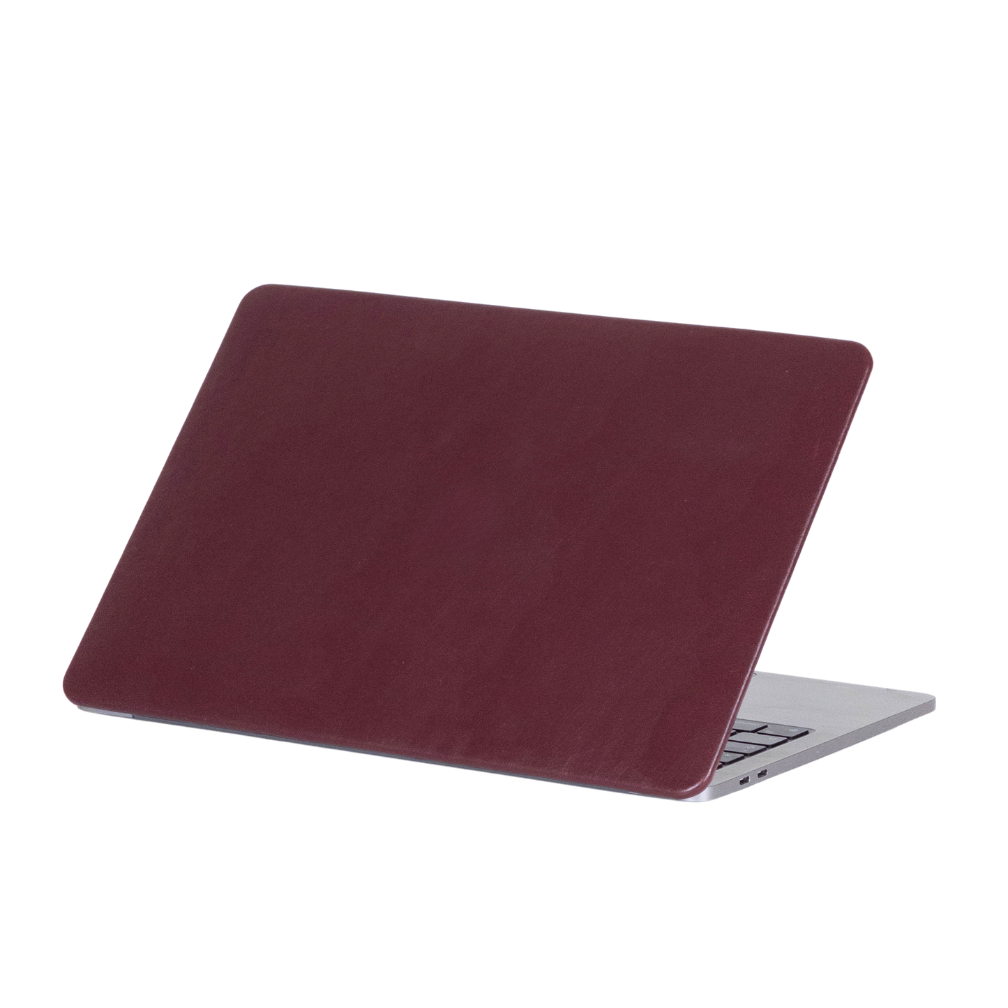 Cherry Bordo Macbook Kılıfı - Ön & Arka Kapak