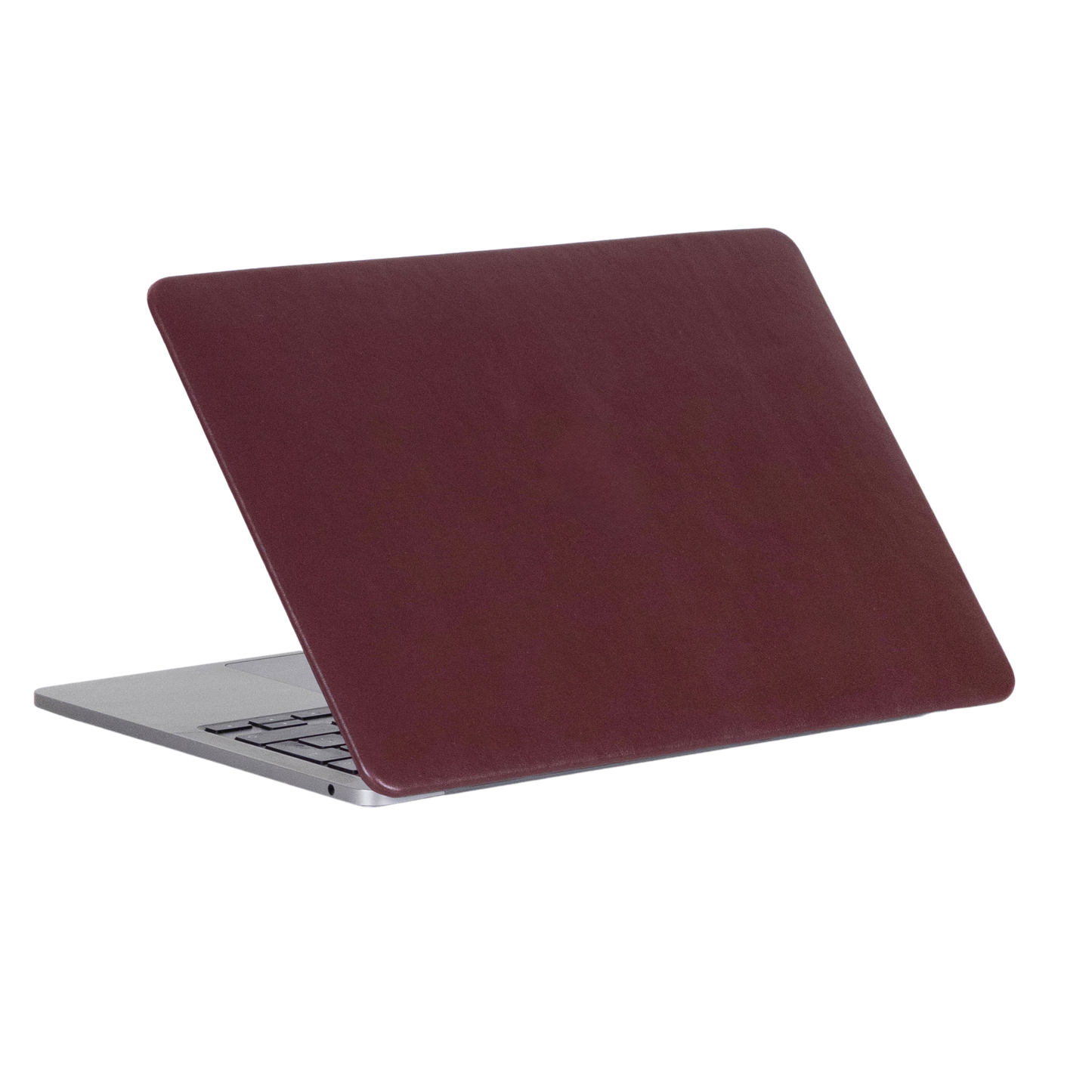 Cherry Bordo Macbook Kılıfı - Ön & Arka Kapak