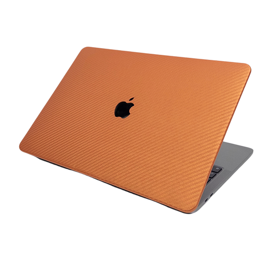 CarbonLeather Orange MacBook Cover - Top & Bottom Case (SPECIAL EDT.)