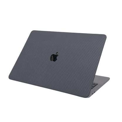 CarbonLeather Antrasit Macbook Kılıfı - Ön & Arka Kapak