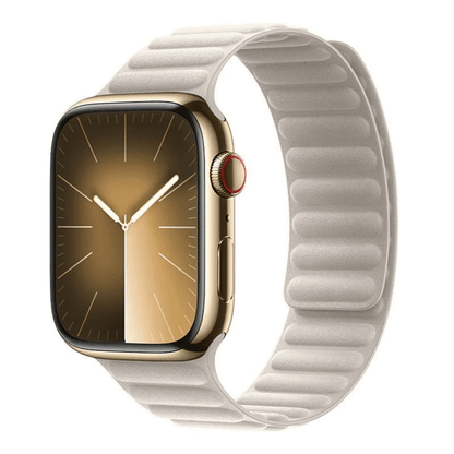 Alpine Beige Leather Strap for Apple Watch