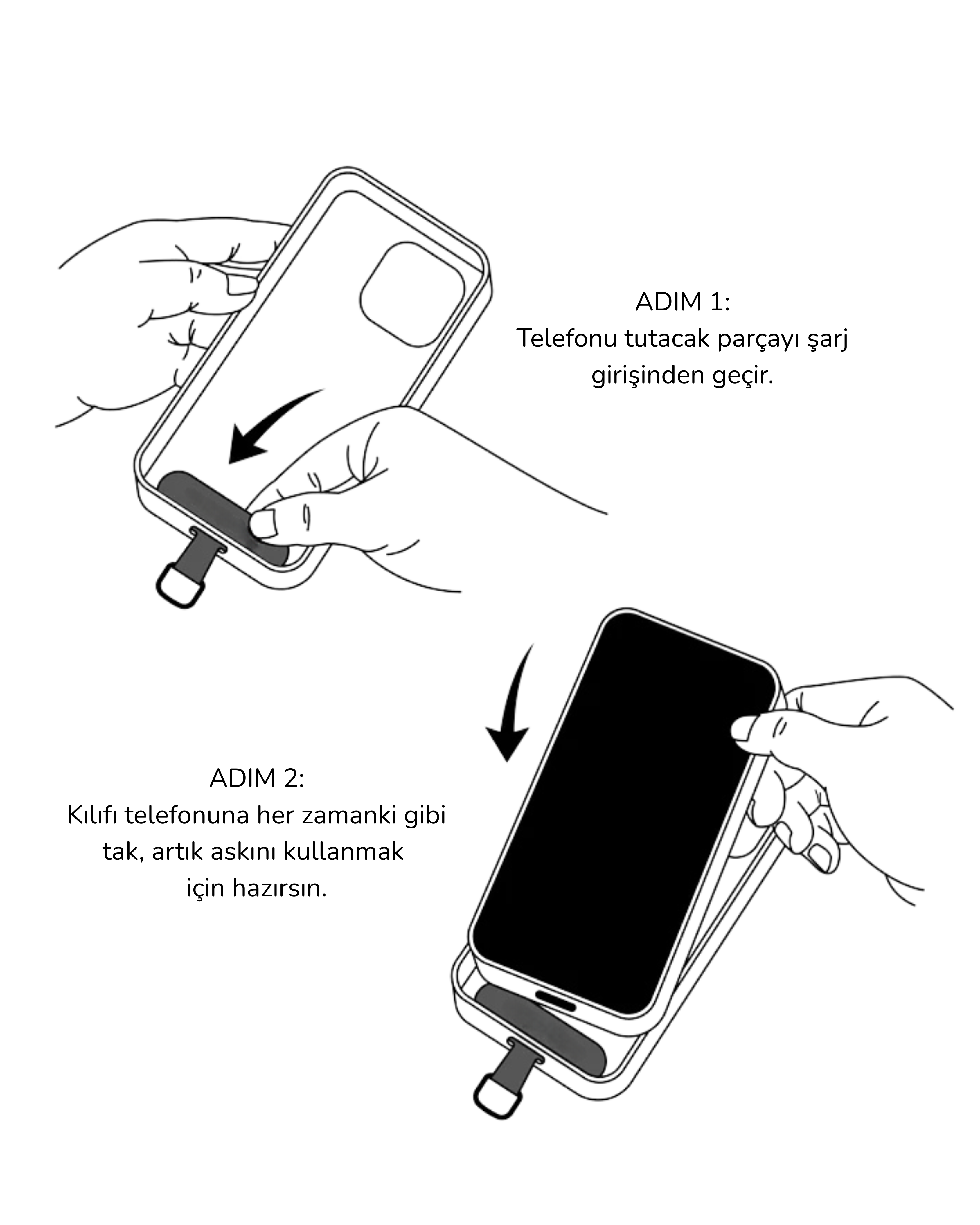 Nomad Line Çanta & Telefon Askısı (Mavi)