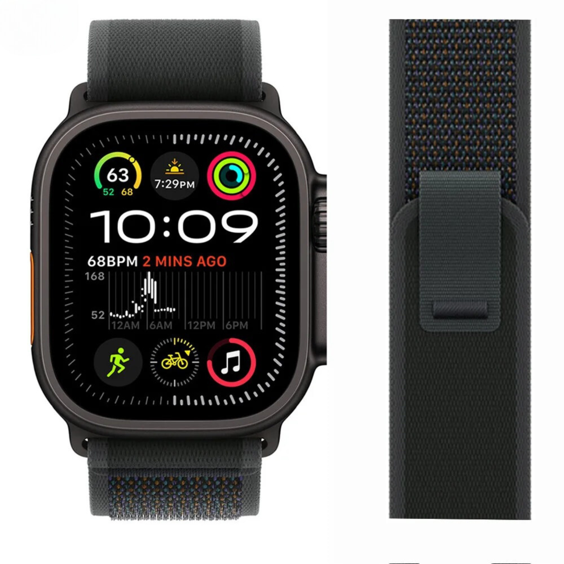 Trail Loop Antrasit Örgü Dokulu Apple Watch Uyumlu Kordon