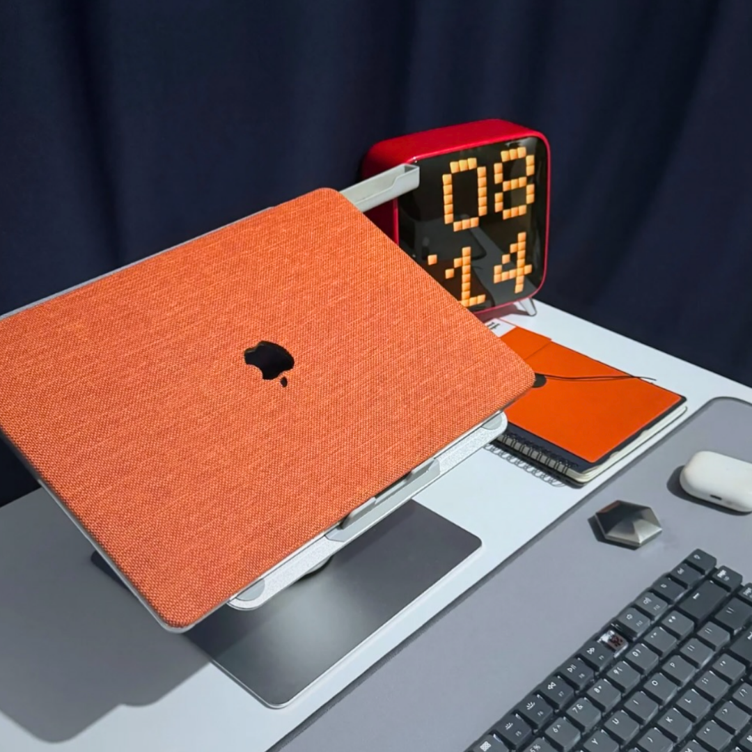 Vivid Orange MacBook Cover - Top & Bottom Case