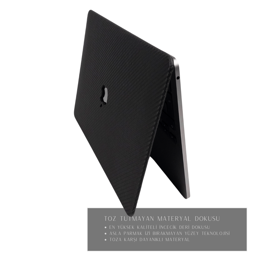 CarbonLeather Black MacBook Cover - Top & Bottom Case (SPECIAL EDT.)