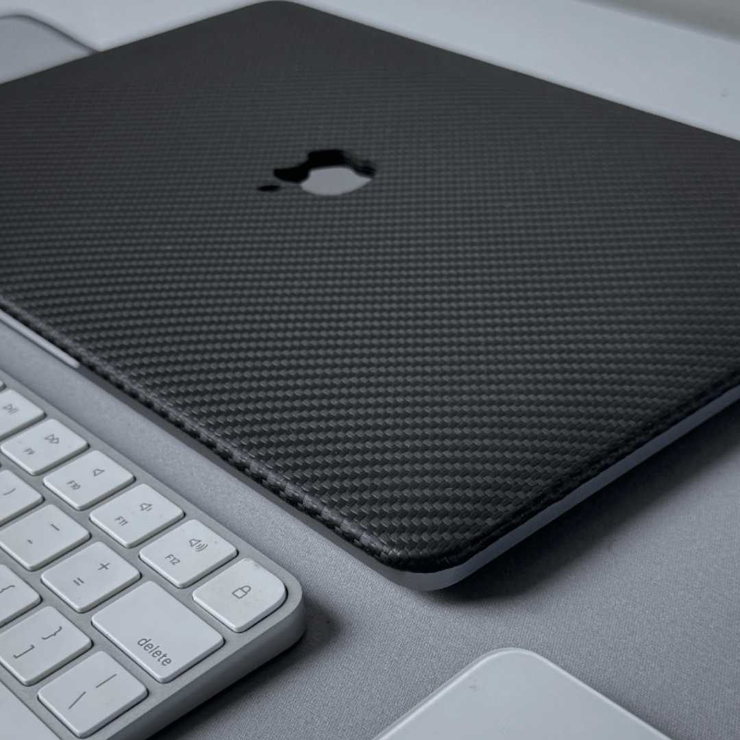 CarbonLeather Black MacBook Cover - Top & Bottom Case (SPECIAL EDT.)