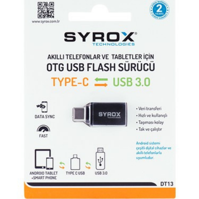 Syrox Type C'den USB'ye Dönüştürücü - ürün görseli