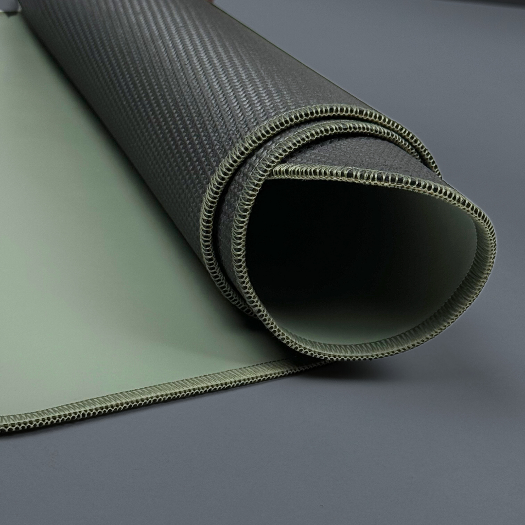 LeafLine Green Leather Desk Mat