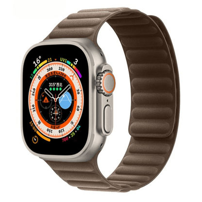 Corylus Brown Leather Strap for Apple Watch