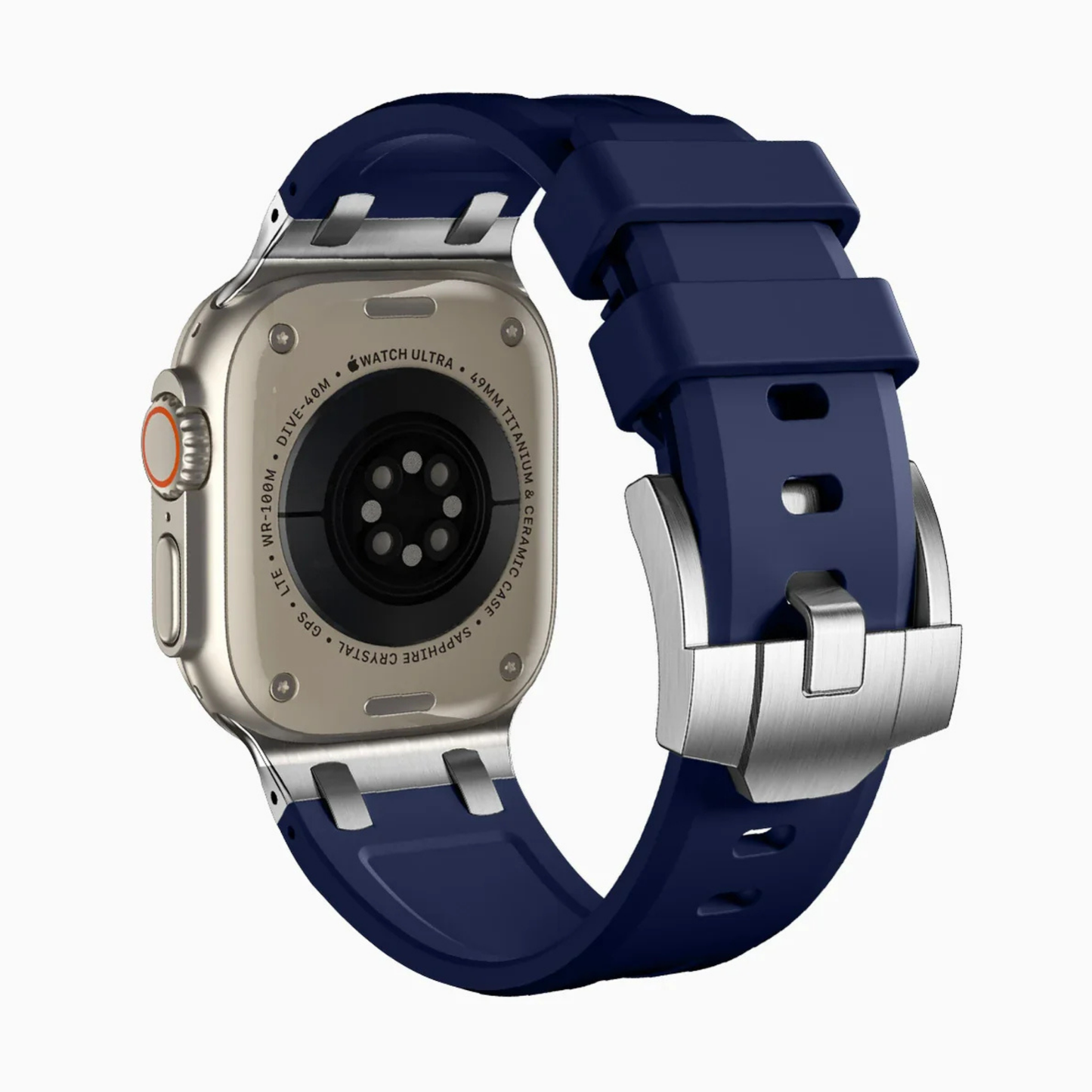 Premium OutDoor Mavi Rubber Apple Watch Uyumlu Kordon