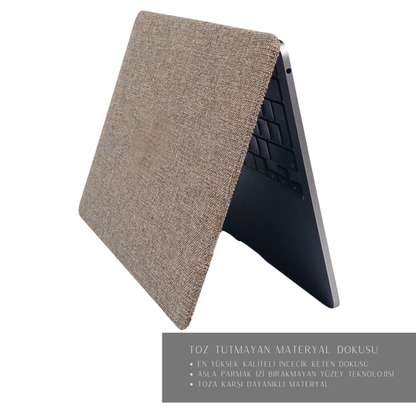 Special Edition - Stone Brown Leather MacBook Hard Case - Protective Hardshell MacBook Air & Pro Skin - Full Protection Custom MacBook Cover 