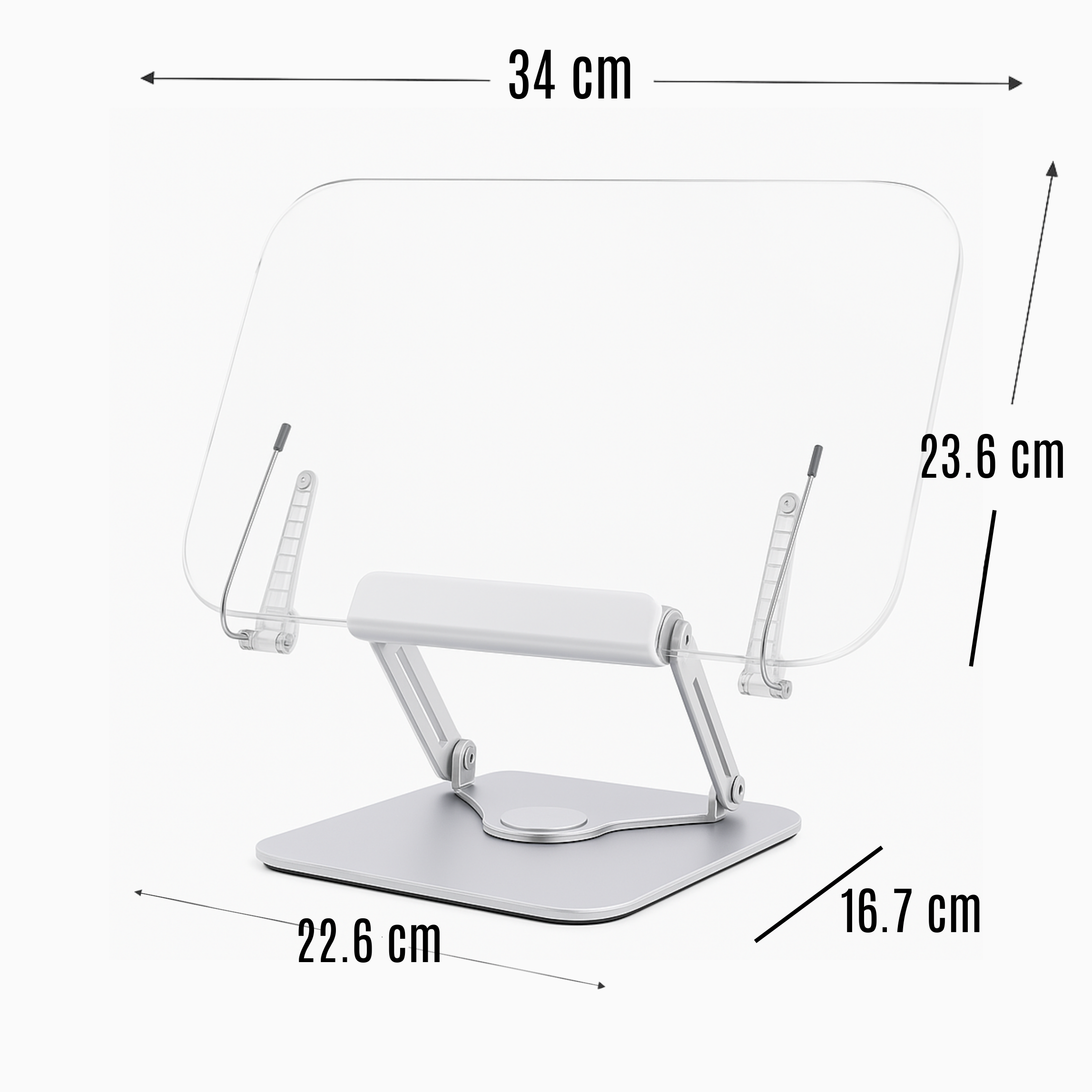 360 Derece Dönebilen Kitap Tutucu Stand