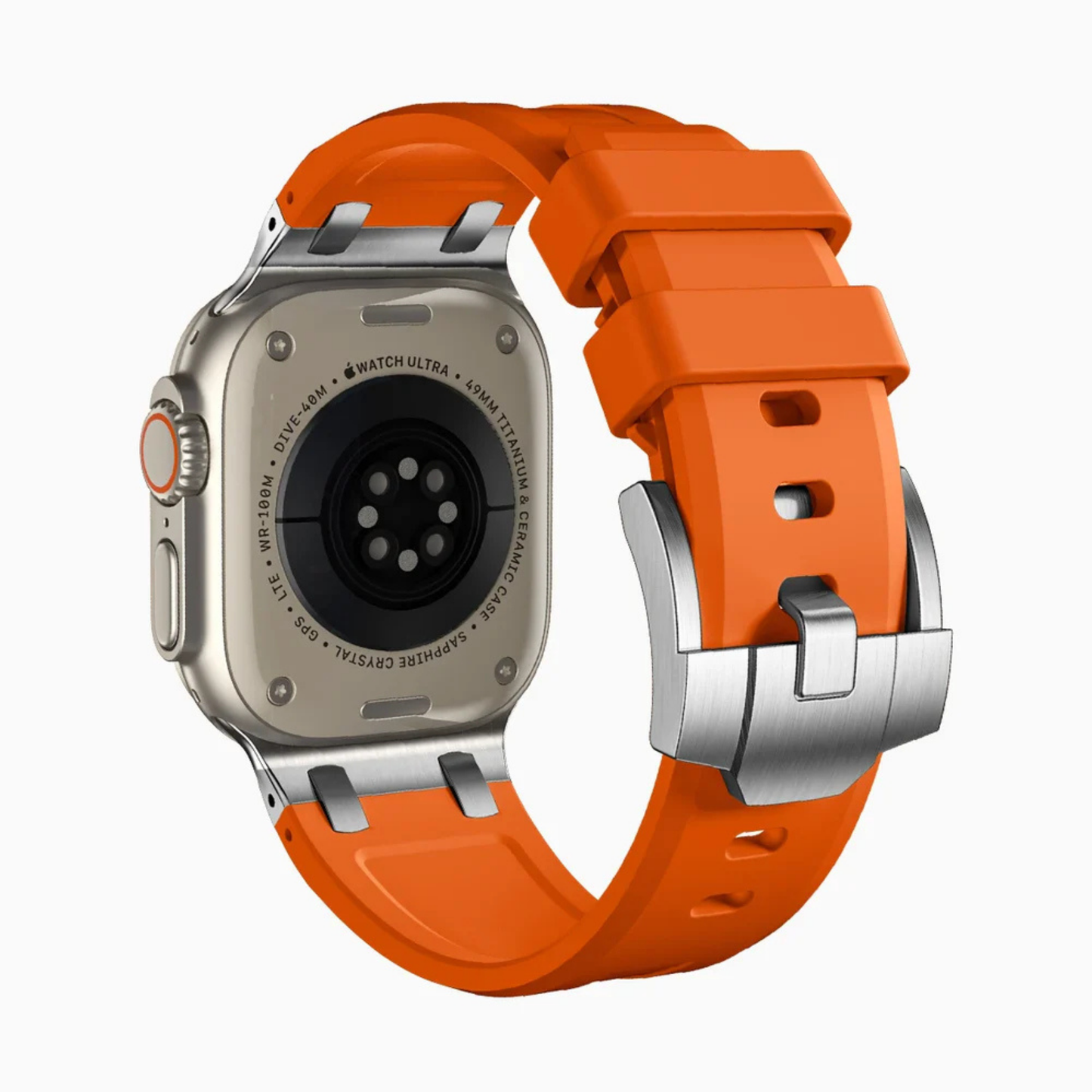 Premium OutDoor Turuncu Rubber Apple Watch Uyumlu Kordon