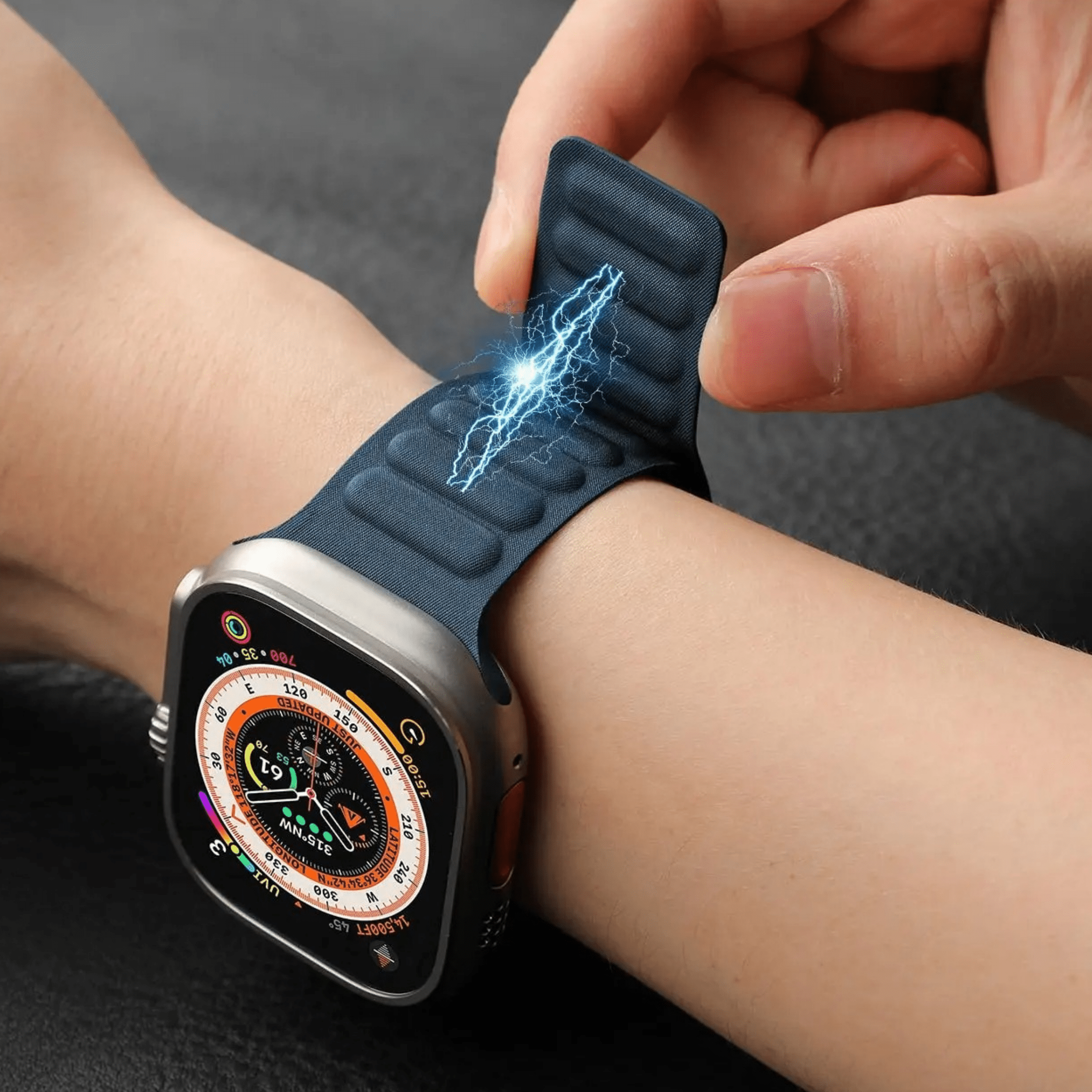 BlueZen Mavi Apple Watch Uyumlu Kordon
