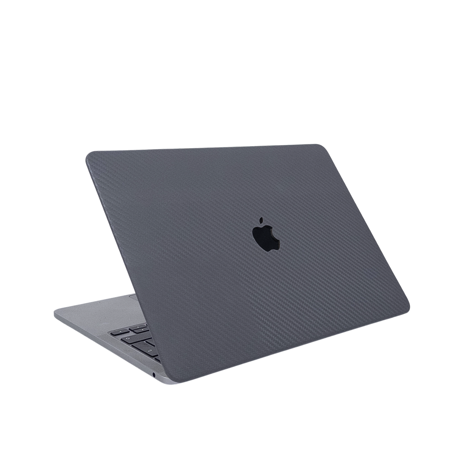 CarbonLeather Antrasit Macbook Kılıfı - Ön & Arka Kapak