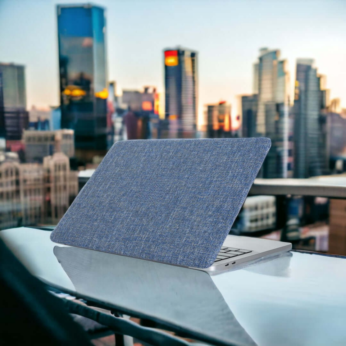 Dark Blue MacBook Cover - Top & Bottom Case 