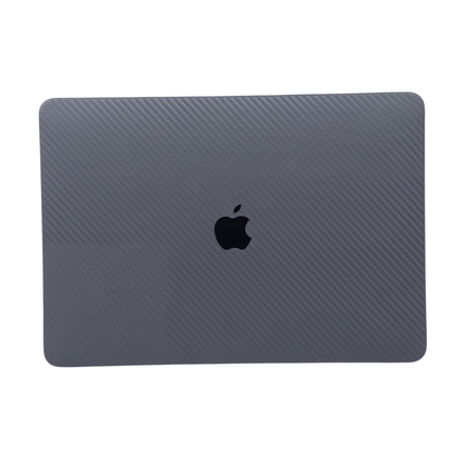 CarbonLeather Antrasit Macbook Kılıfı - Ön & Arka Kapak