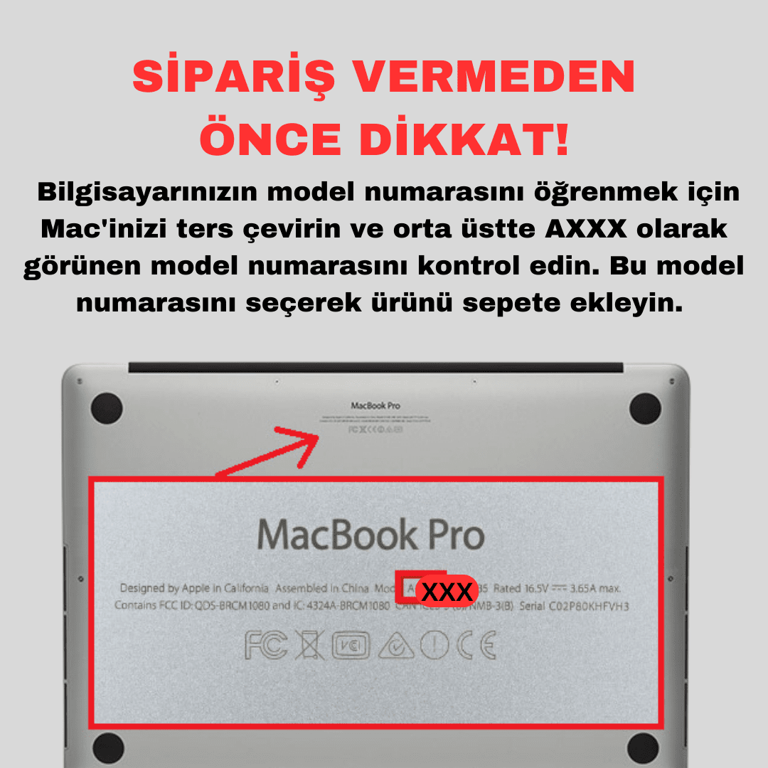 Macbook Pro & Air için Şeffaf Silikon Klavye Koruyucu