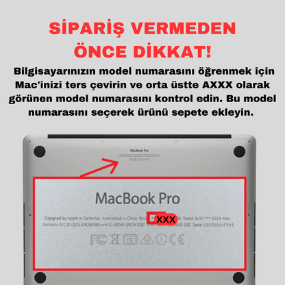 Macbook Pro & Air için Şeffaf Silikon Klavye Koruyucu