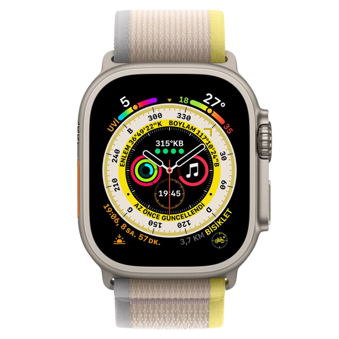 Trail Loop Bej Örgü Dokulu Apple Watch Uyumlu Kordon