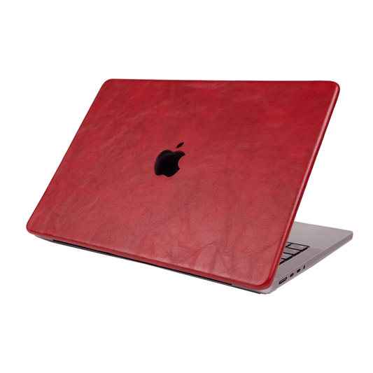 Vin Red MacBook Cover - Top & Bottom Case