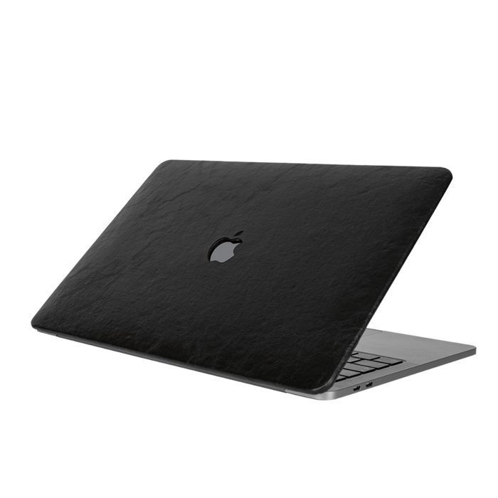 Özel Seri Siyah Deri Macbook Kılıfı - Ön & Arka Kapak - ürün görseli