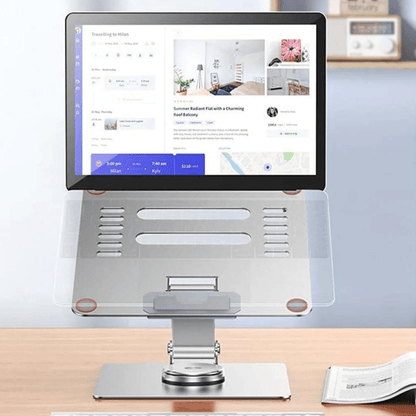 360 Derece Dönebilen Çift Açılı Laptop & Telefon Yükseltici Stand