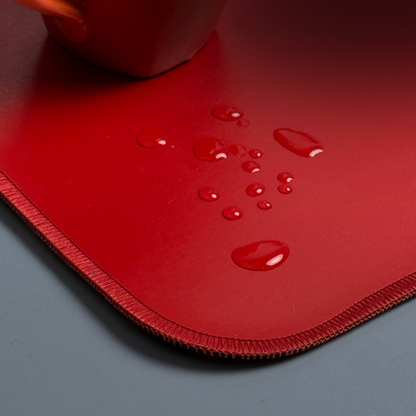 Vin Red Leather Desk Mat