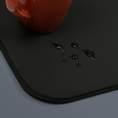 Noctis Black Leather Desk Mat