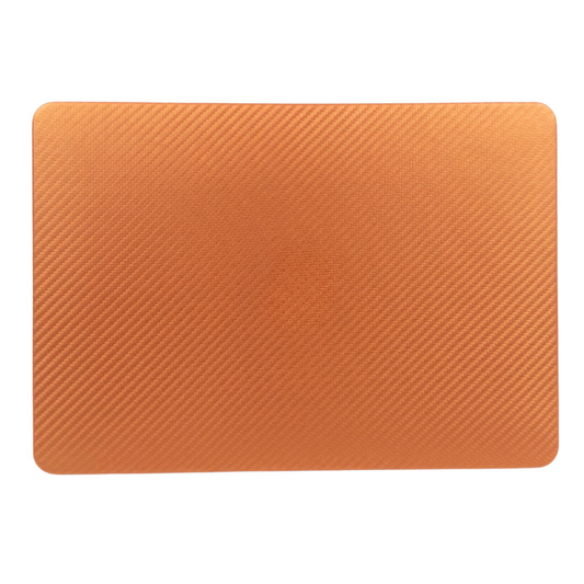 CarbonLeather Orange MacBook Cover - Top & Bottom Case (SPECIAL EDT.)