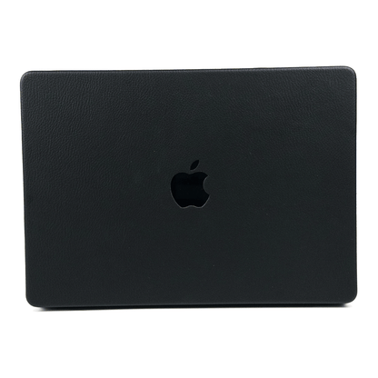 Noctis Black Leather MacBook Case - Top & Bottom Cover