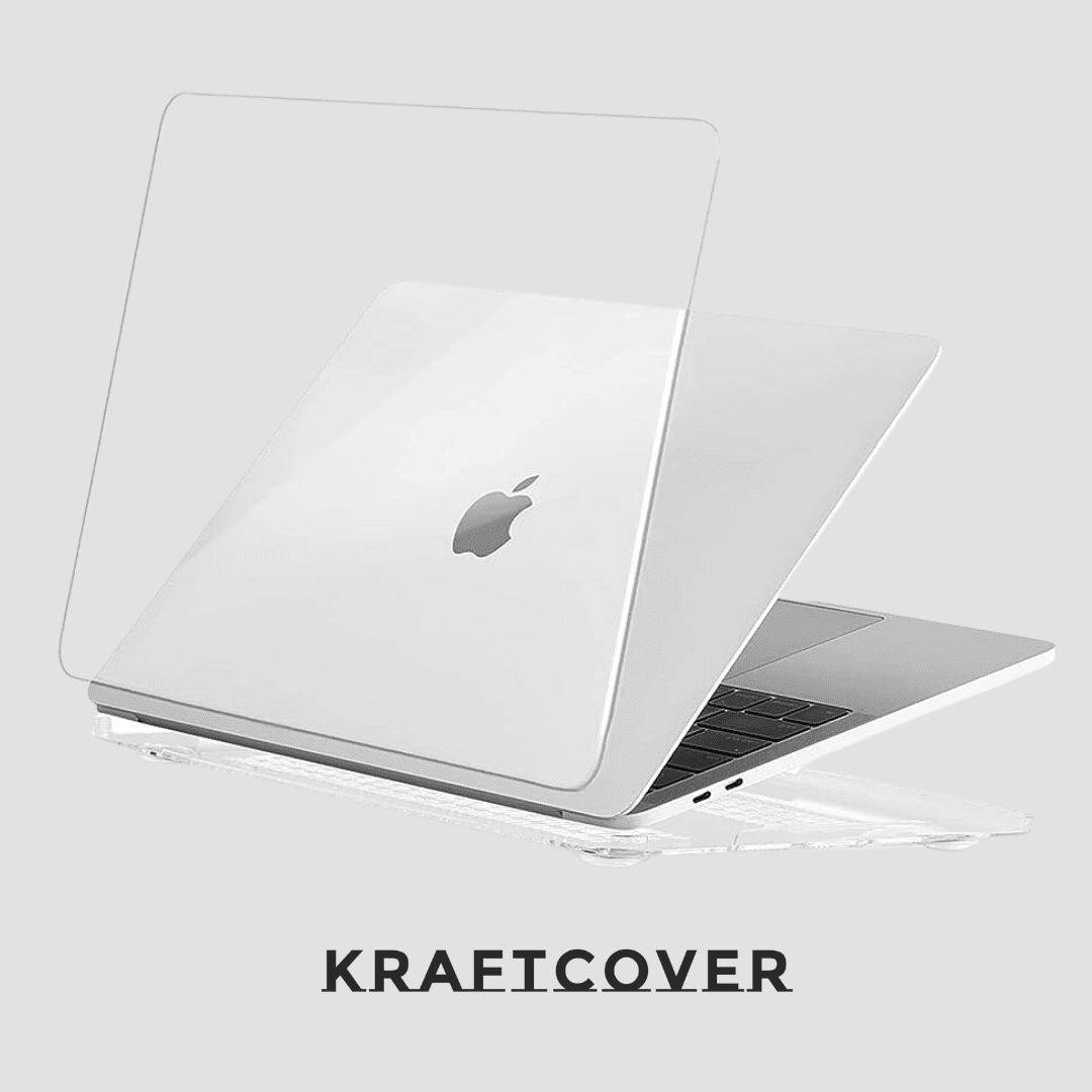 Kristal Şeffaf Macbook Koruma Kılıfı - Macbook Air & Pro İçin Transparan Koruyucu - Sert Ön & Arka Kapak